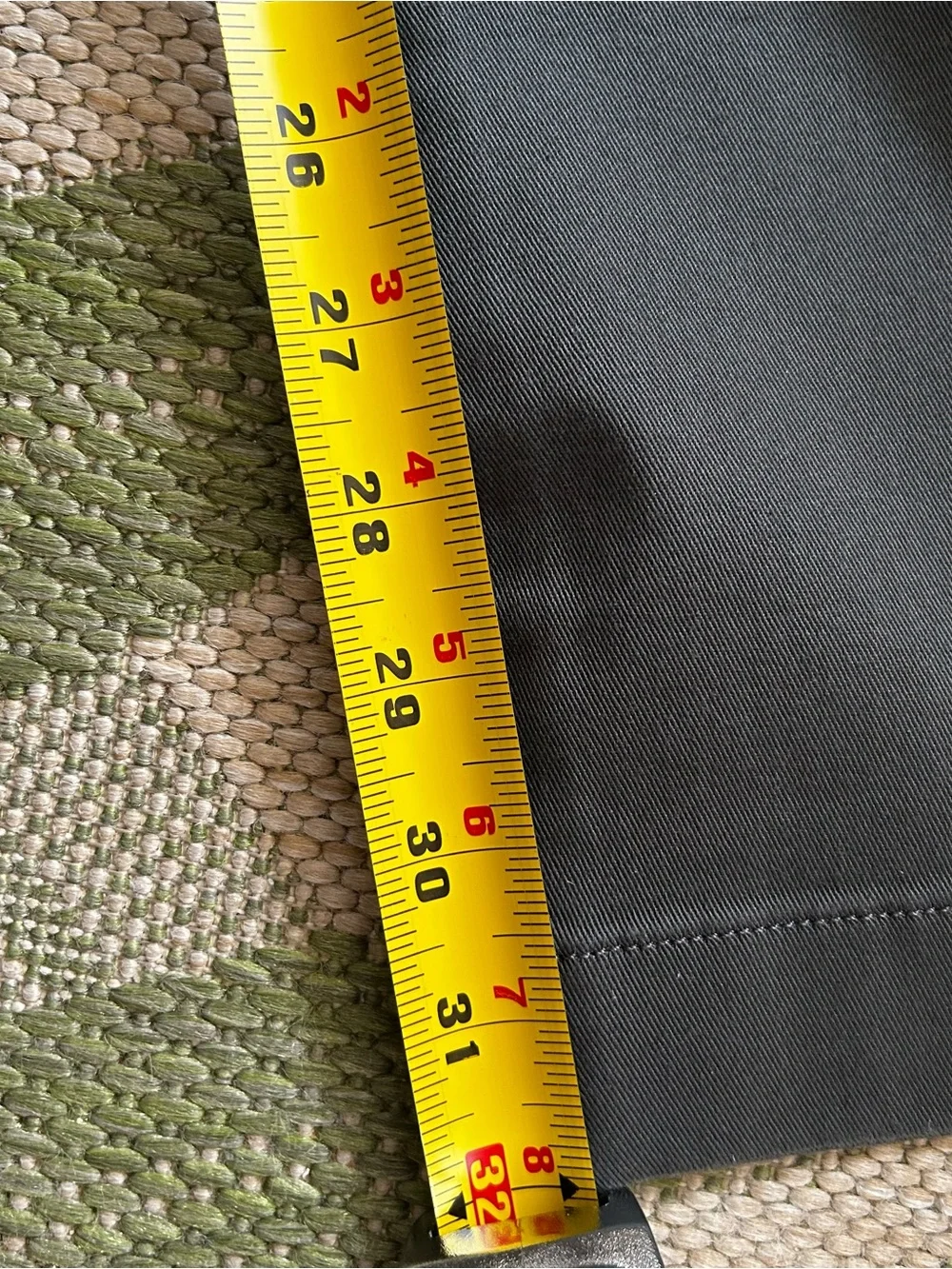 J. Crew Flex Men's Dark Gray Chino Pants - Classic Slim Straight Fit NWT 31/32